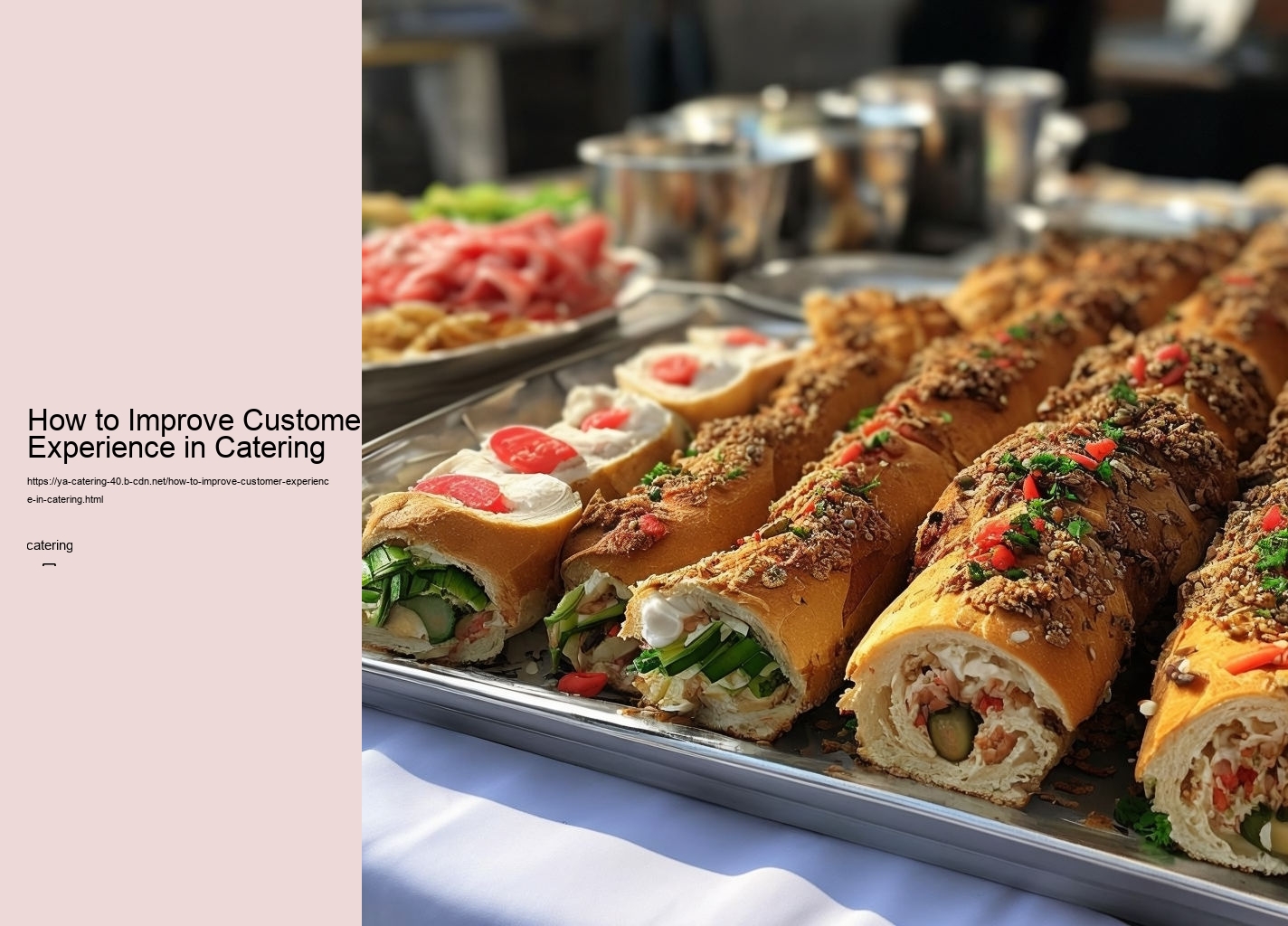 How to Improve Customer Experience in Catering